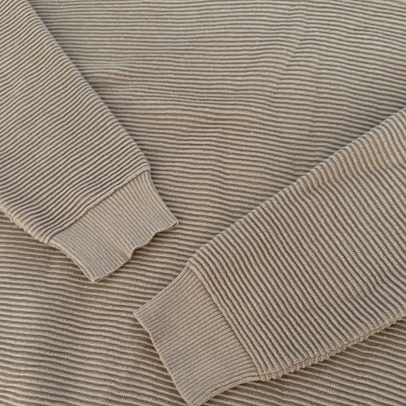 Eileen Fisher Ribbed Tunic Large Tan Sweater - Picture 3 of 5